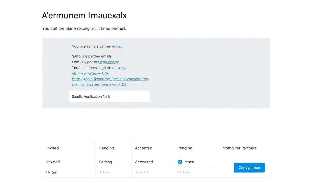 Invite your partners product screenshot